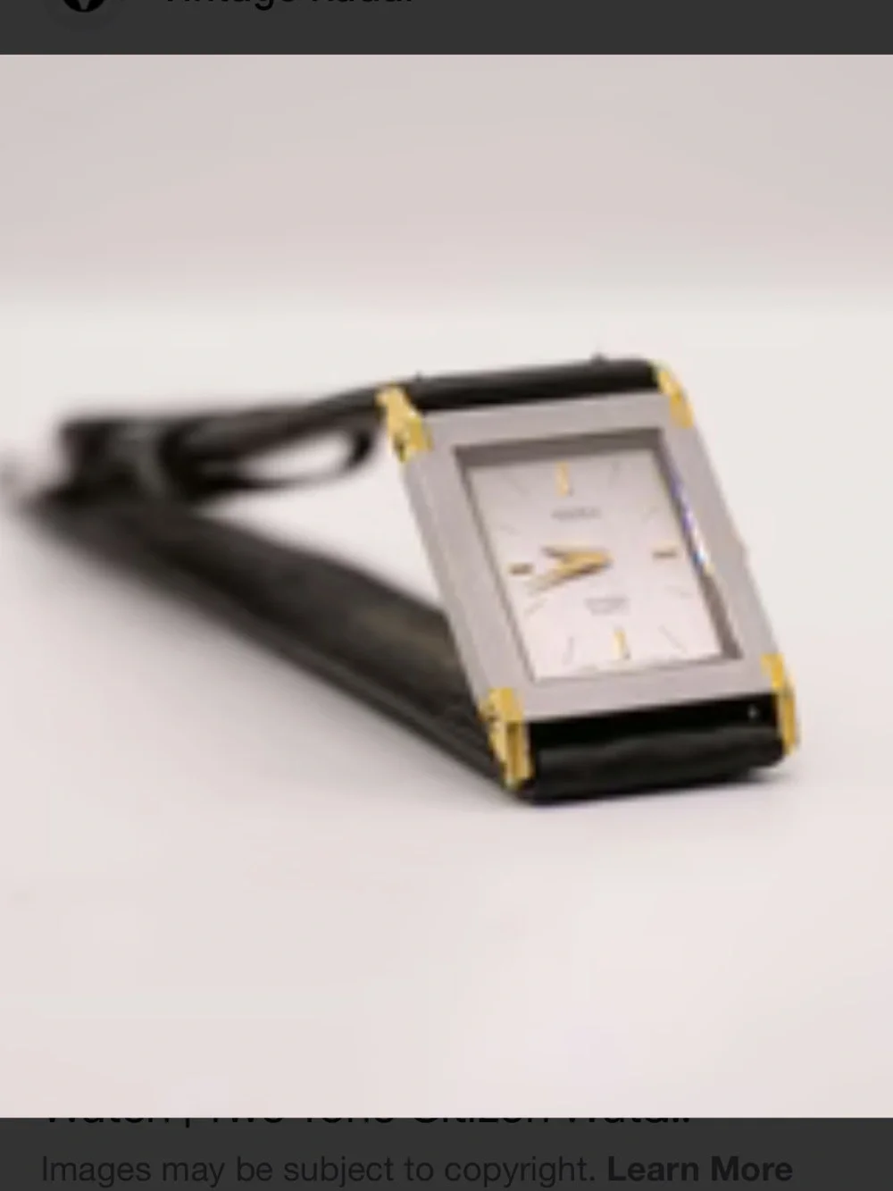 Pulsar Watch: Two-Tone Dial Silver and Gold  Leather Band Vintage 90’s